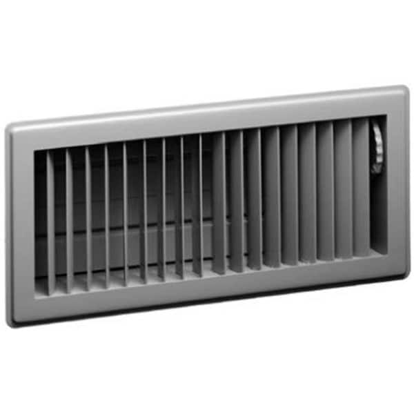 American Metal Products 413W4X12 White Floor Register; 4 x 12 in 852129 - main